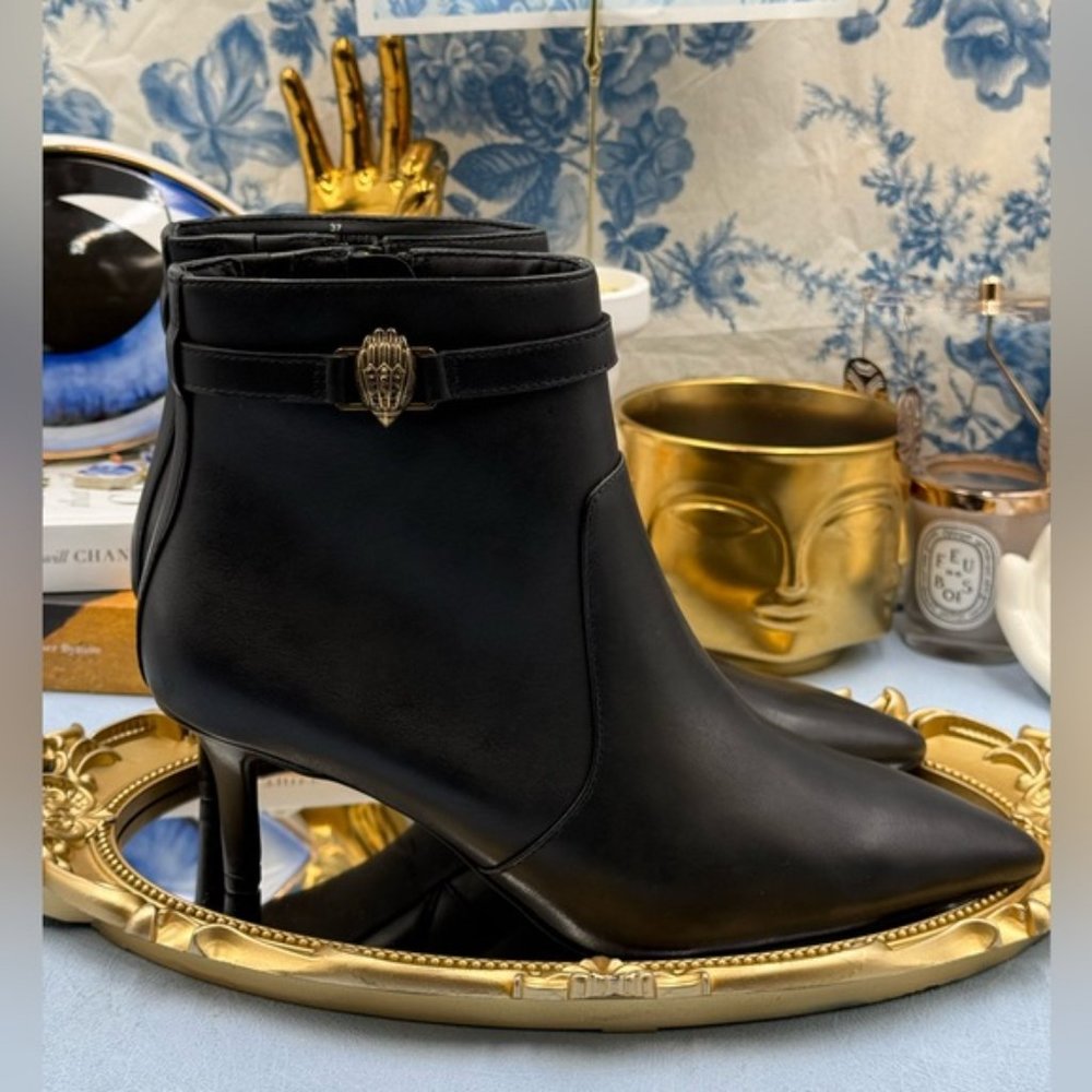 🆕 KURT GEIGER LONDON 🧿 NWOT Kensington Flexi Woven Leather Ankle Boots, Sz 7 - Picture 6 of 16